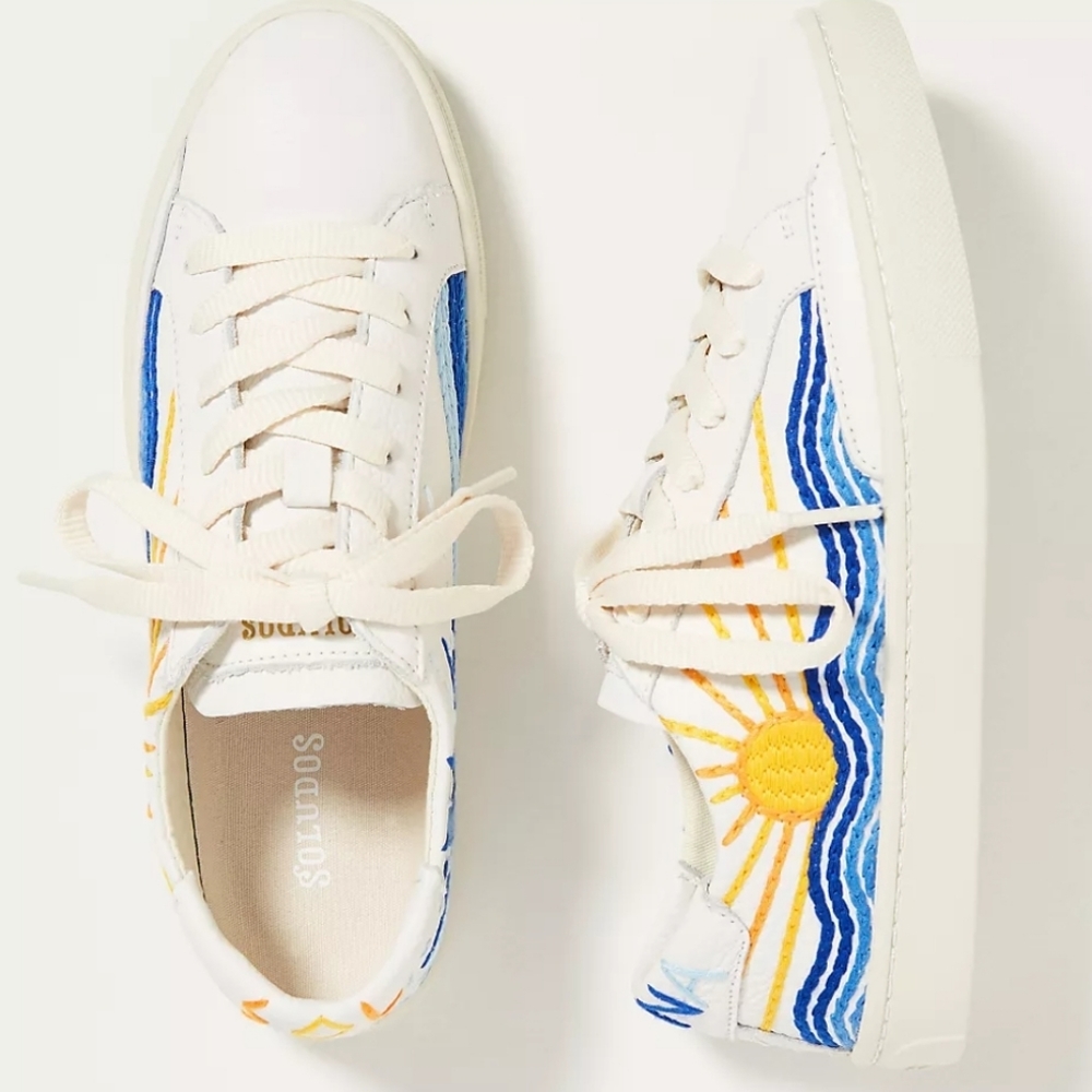 Anthropologie Soludos Sunrise/Moon sneakers